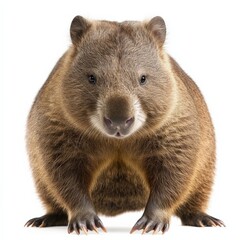 Fototapeta premium A wombat on a white background