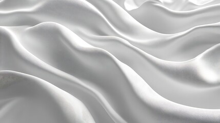 Obraz premium Smooth white silk fabric texture background.