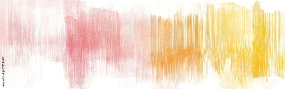 Aufkleber elegant strokes of pastel amber create a serene abstract composition with hints of soft pink and sub