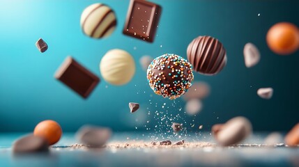 Delicious Chocolate Confections Sprinkles, Truffles, and More