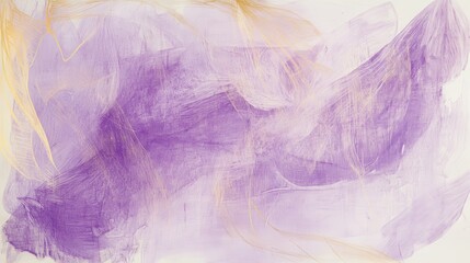 Obraz premium Engaging pastel strokes blend in abstract design showcasing soft purple and yellow hues creating a serene atmosphere