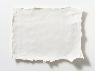 Obraz premium a piece of white paper with torn edges