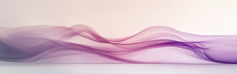 Abstract lavender and pink mist flowing elegantly in soft waves across a serene background