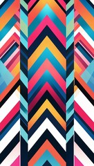Chevron patterns background or illustration in vibrant diagonal lines