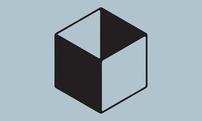 Box line vector icons Empty open shipping box or unboxing line art illustration Calligraphy Graphic Design,Handmade Calligraphy eps 10