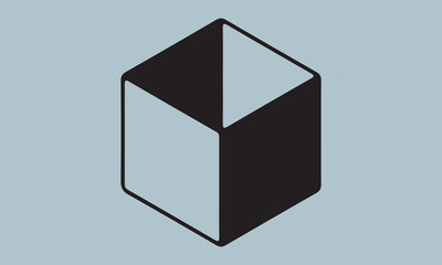 Box line vector icons Empty open shipping box or unboxing line art illustration Calligraphy Graphic Design,Handmade Calligraphy eps 10