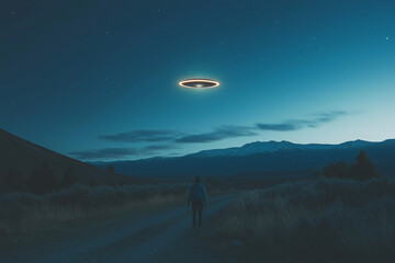 ufo in the sky