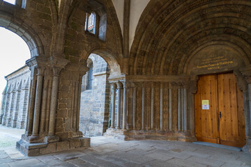 Trebic, Czech Republic - January 4, 2025: Cityscape of the city. View of the Basilica of St. Procopius