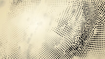 Dotted textured background, noisy gritty dot halftone effect. Gradient beige eggshell texture, old wall. Paper grunge dusty ecru backdrop, pastel overlay.