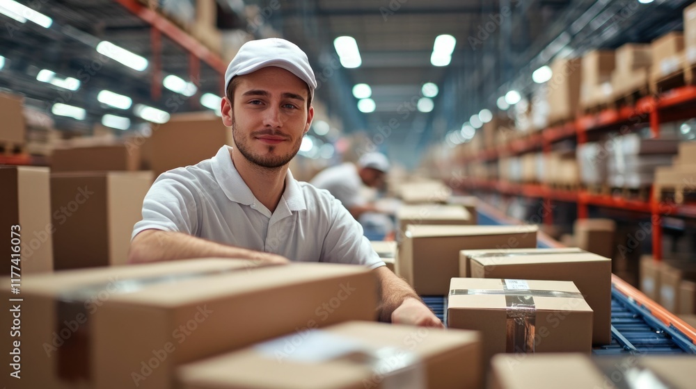 Poster efficient global shipping and priority delivery services for international packages streamlined logi