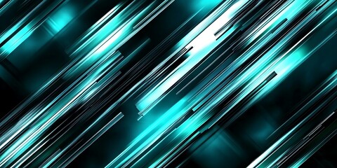 Abstract teal lines diagonal motion background. (1)