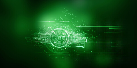 2d illustration Abstract futuristic electronic circuit technology background
