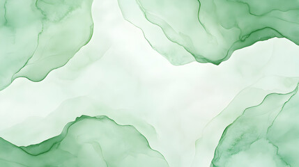 Fototapeta premium Abstract green watercolor art, fluid paint design, soft background, perfect for websites or branding.