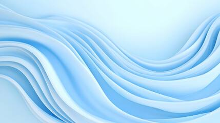 Abstract light blue flowing waves background, ideal for website headers or presentations.