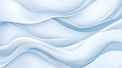 Fototapeta premium Abstract light blue wave background; flowing fabric texture; design element; website banner.