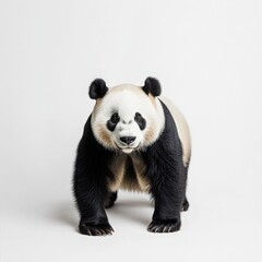 Obraz premium a panda stands on a white background