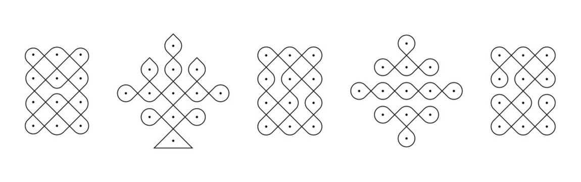 Indian kolam designs for daily basis!