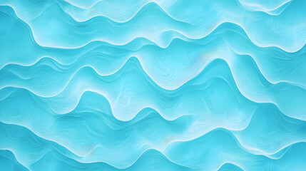Fototapeta premium Abstract turquoise wavy background texture, ocean-like pattern, for website design or presentation.