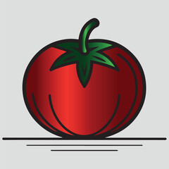 Vibrant Tomato Vector Design for Creative Food Illustrations