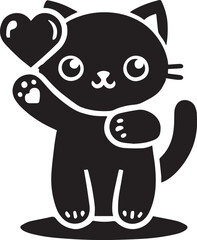 Black and white cat
