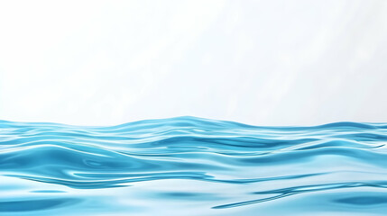 Calm ocean waves, clear blue water, bright sunlight, serene seascape, perfect for travel brochures.