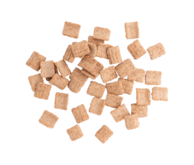 pile of crunchy granola, cinnamon toast crunch isolated on white background