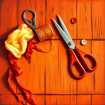 set of tools on wooden background