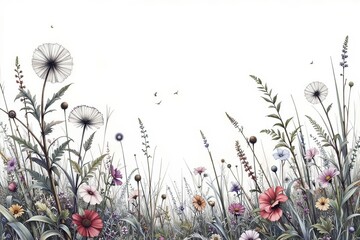 AI sfondo con fiori e rami 02