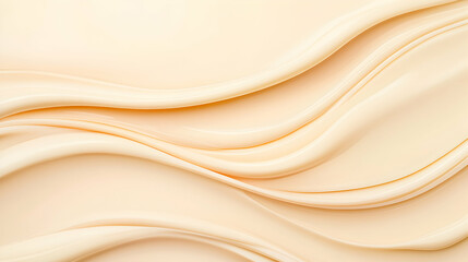 Obraz premium Creamy beige swirls, abstract texture background. Ideal for cosmetic or food product packaging.
