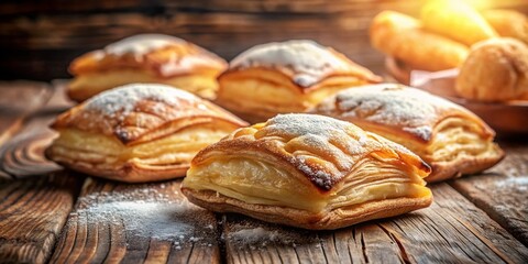 Homemade Pastelitos: Delicious Pastelitos on Rustic Kitchen Table