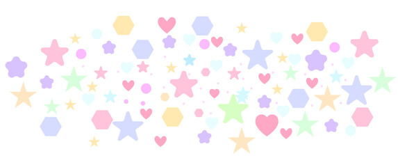 Heart Background. Beautiful Confetti Hearts Falling on Background. Invitation Template Background Design, Greeting Card, Poster. Valentine Day. Vector illustration