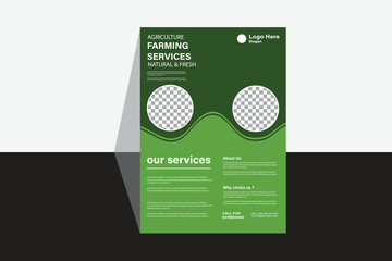 New modern Agriculture flyer design template 