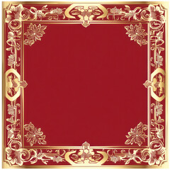 red and gold frame