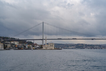 Ortaköy Mosque and the Bosphorus Bridge, Istanbul, Turkey