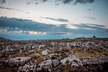 Scenic View of Cappadocia's Rock Formations