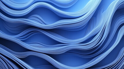 Abstract Blue Paper Wave Layers for Modern Art Background