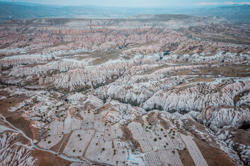 Scenic View of Cappadocia's Rock Formations