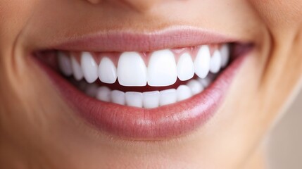 Obraz premium Perfect smile close-up for dental aesthetics concept