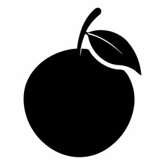 guava black silhouette vector art