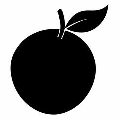 guava black silhouette vector art