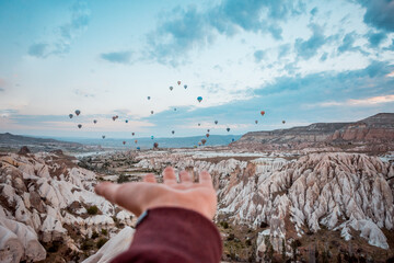 Scenic View of Cappadocia's Rock Formations