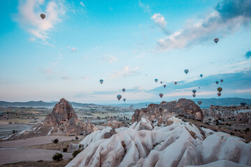 Scenic View of Cappadocia's Rock Formations