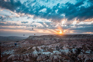 Scenic View of Cappadocia's Rock Formations
