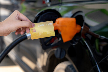 A credit card for fueling up at gas stations