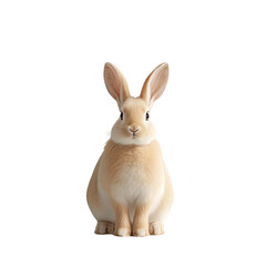 Obraz premium Adorable Fluffy Bunny Rabbit Sitting Posing Cute Pet Animal