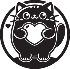 black and white cat