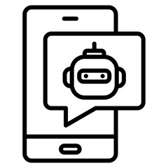 Virtual Assistant  Icon Element For Design