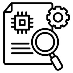 Data Intelligence  Icon Element For Design