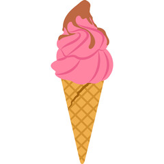Ice Cream Cone Illustration