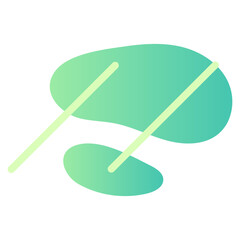 Green Aesthetic Blob Shape